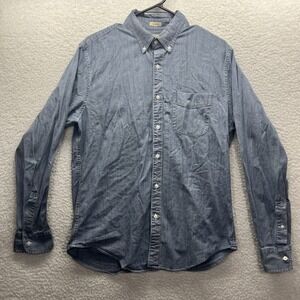 Jcrew Shirt Adult Medium Blue Button Down Active Grunge Preppy Chore Business